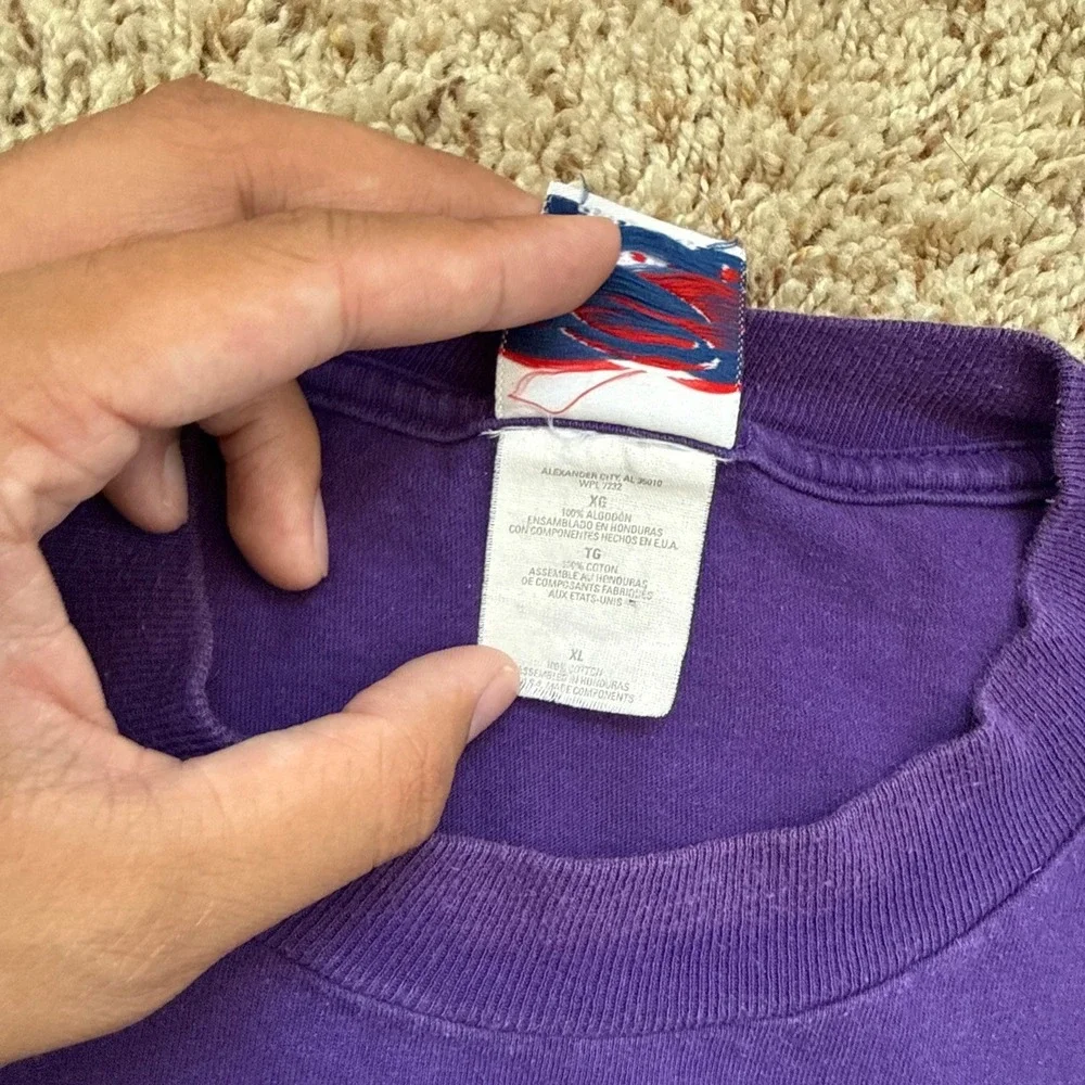 Vintage Cadre Athletic Washington Huskies Embroidered T-Shirt Purple Mens XL